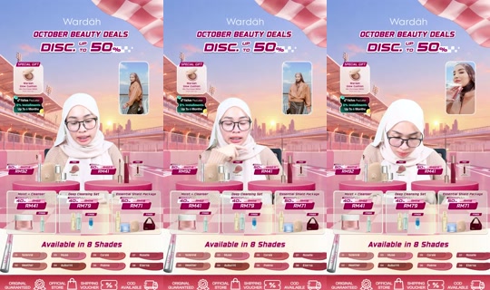 wardahbeauty_my 的直播 - 2026年10月21日 19:27